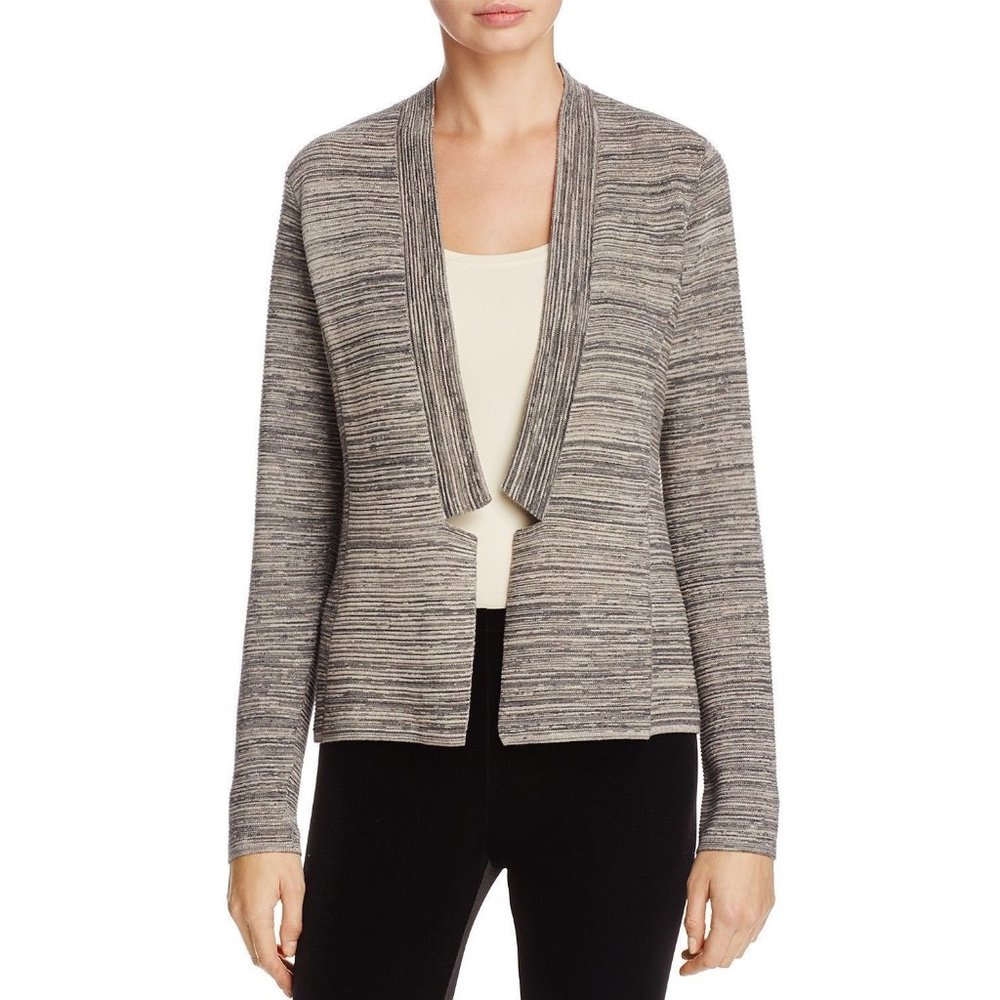 Eileen Fisher Tencel Cotton Simple Cardigan Maple Oat Size XL